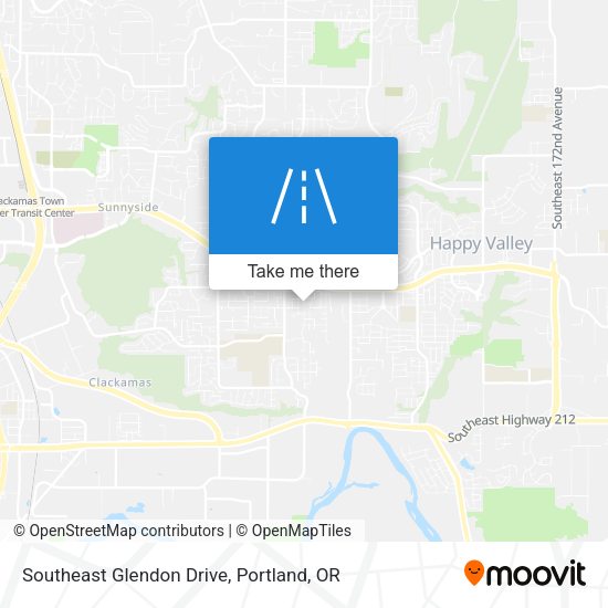 Southeast Glendon Drive map