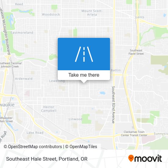 Mapa de Southeast Hale Street