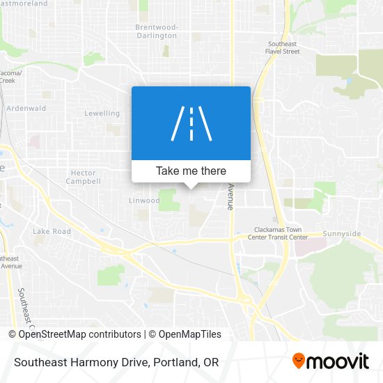 Mapa de Southeast Harmony Drive