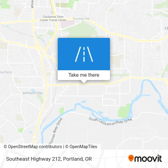 Southeast Highway 212 map