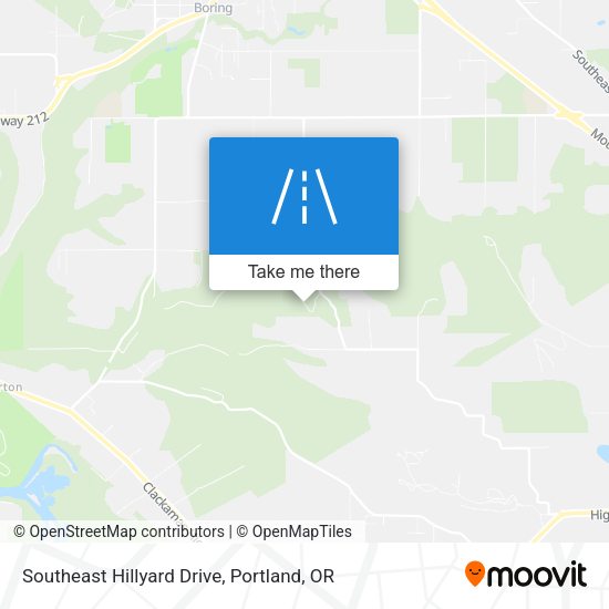 Mapa de Southeast Hillyard Drive