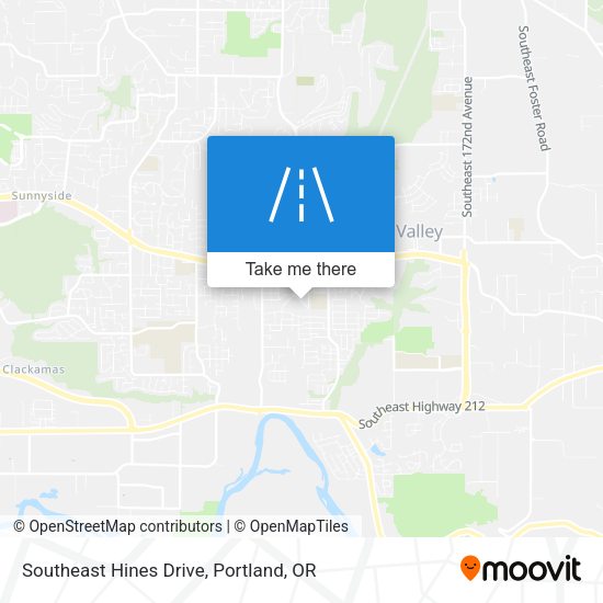 Mapa de Southeast Hines Drive