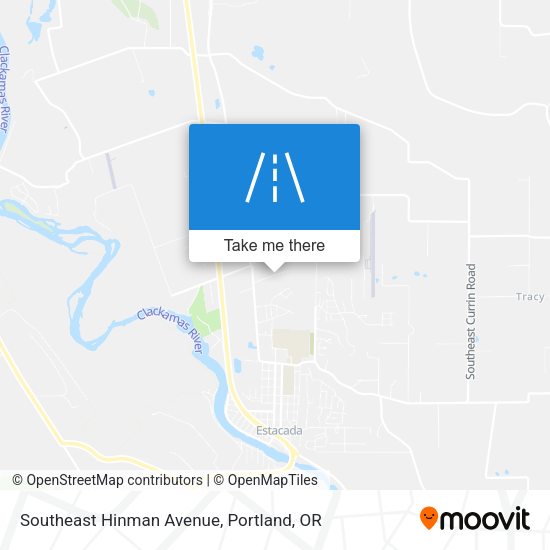 Southeast Hinman Avenue map