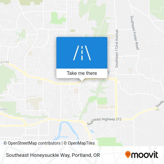 Southeast Honeysuckle Way map