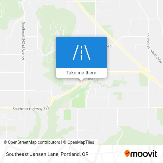 Southeast Jansen Lane map