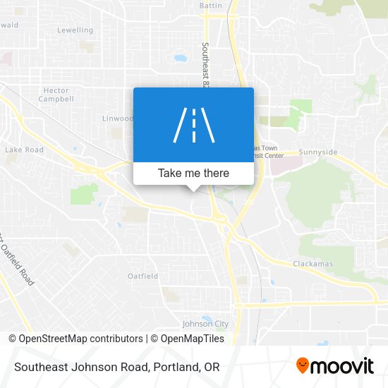 Southeast Johnson Road map