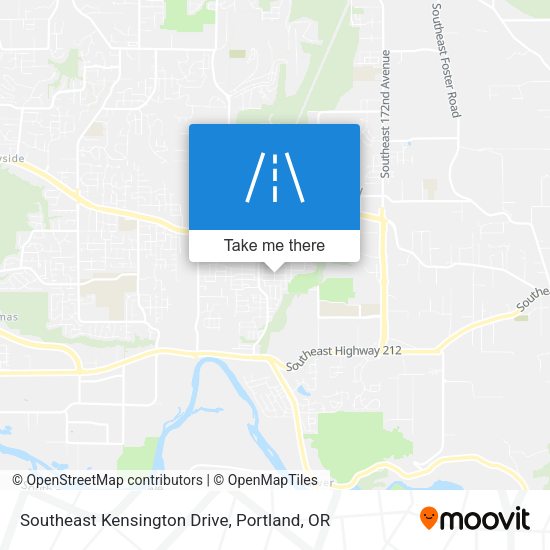 Southeast Kensington Drive map