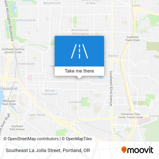 Southeast La Jolla Street map