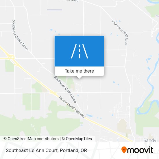 Southeast Le Ann Court map