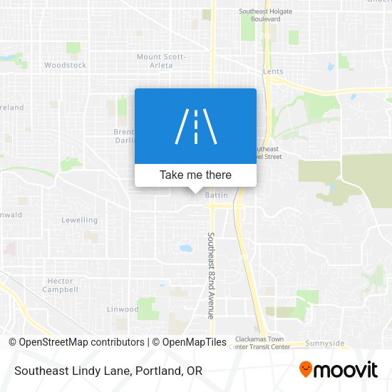 Southeast Lindy Lane map
