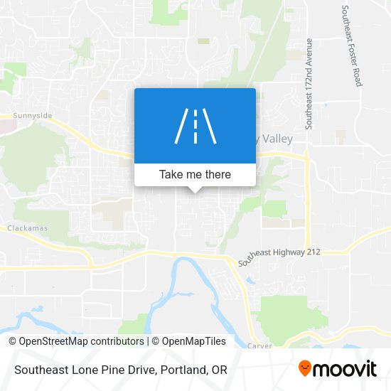 Mapa de Southeast Lone Pine Drive