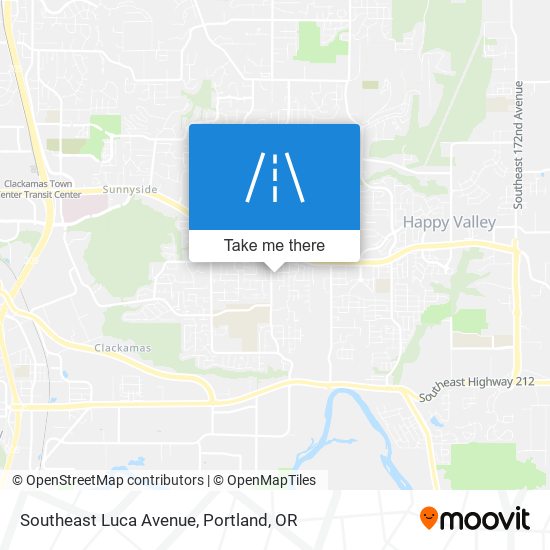 Southeast Luca Avenue map