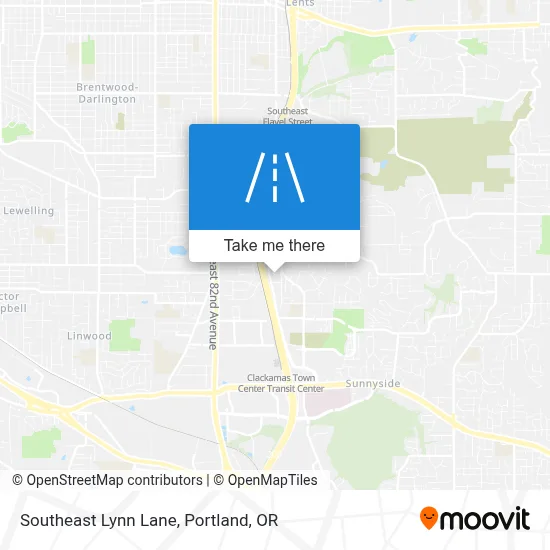 Southeast Lynn Lane map