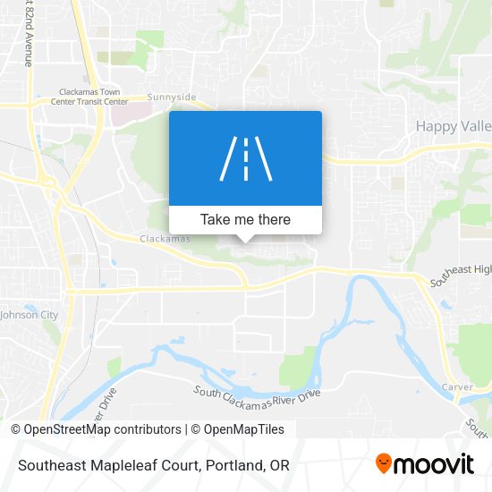 Southeast Mapleleaf Court map