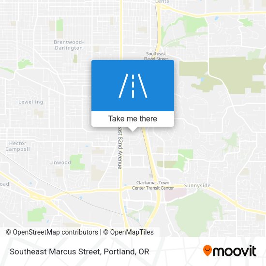 Southeast Marcus Street map