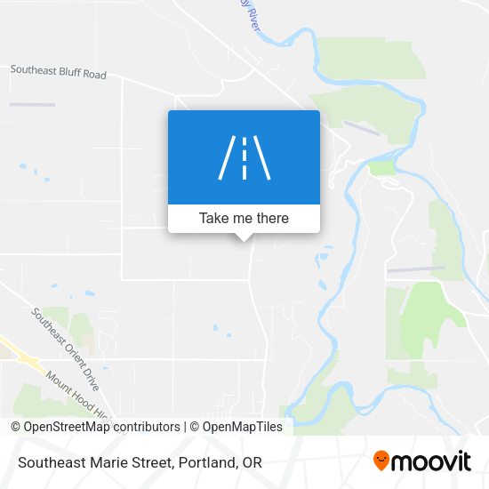 Southeast Marie Street map