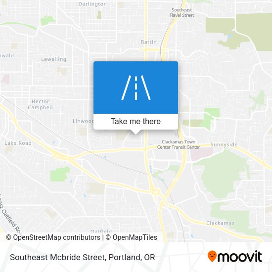 Southeast Mcbride Street map