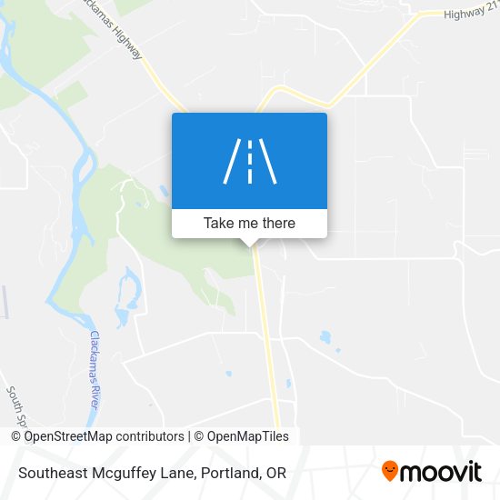 Southeast Mcguffey Lane map