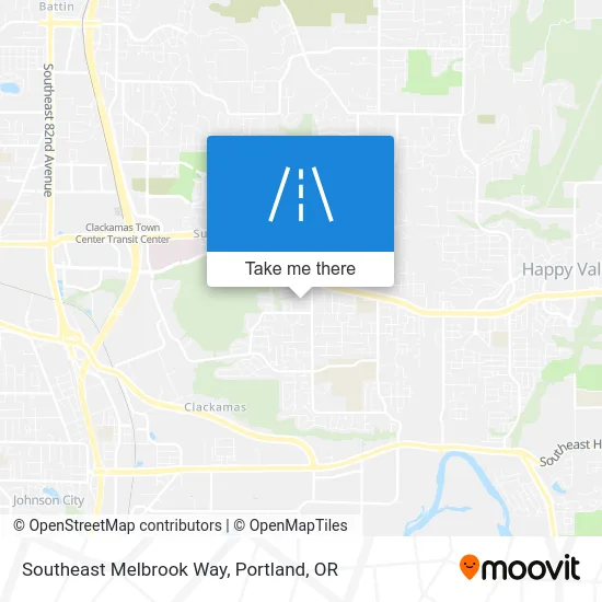 Southeast Melbrook Way map