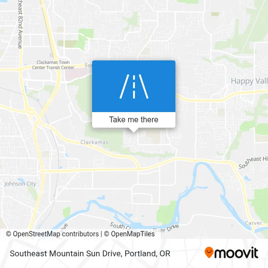 Southeast Mountain Sun Drive map