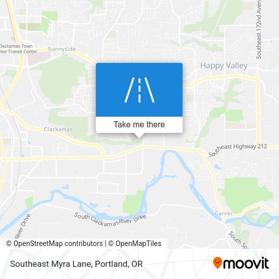 Mapa de Southeast Myra Lane