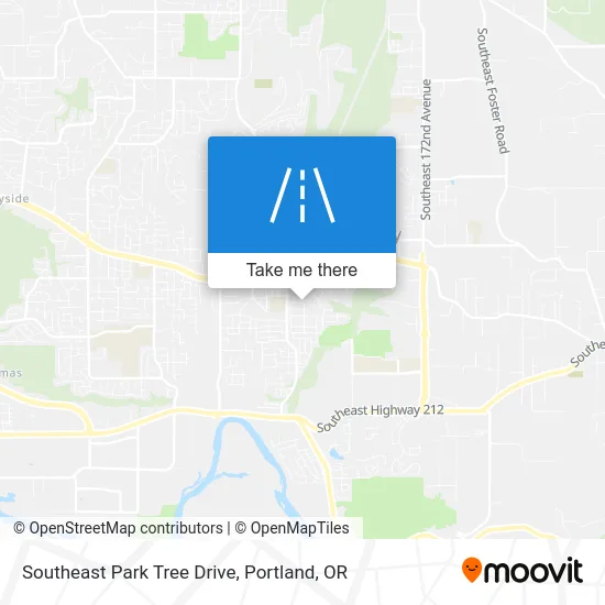 Southeast Park Tree Drive map