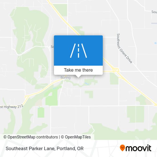 Southeast Parker Lane map