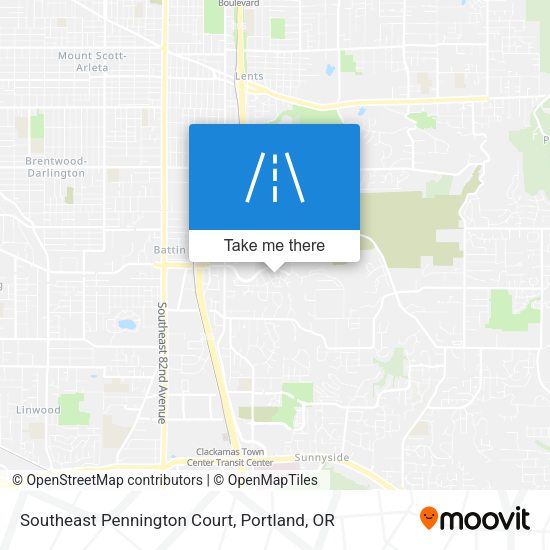 Mapa de Southeast Pennington Court