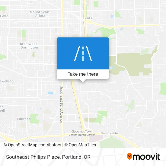 Southeast Philips Place map