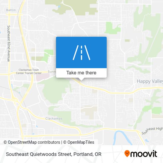 Southeast Quietwoods Street map