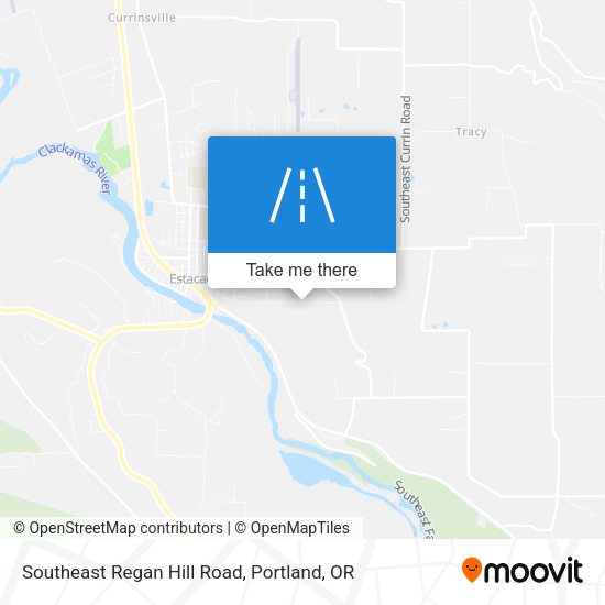Southeast Regan Hill Road map