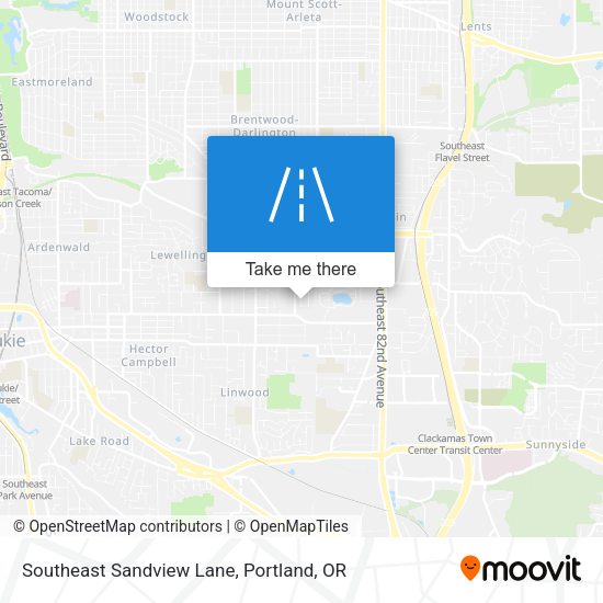 Southeast Sandview Lane map