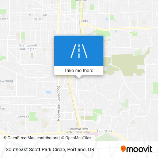 Southeast Scott Park Circle map