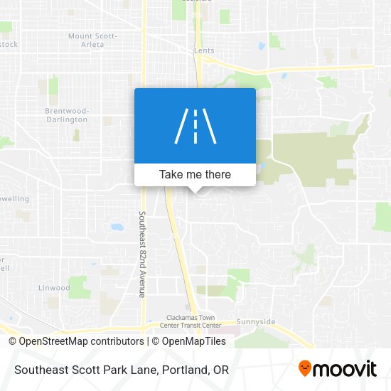 Southeast Scott Park Lane map