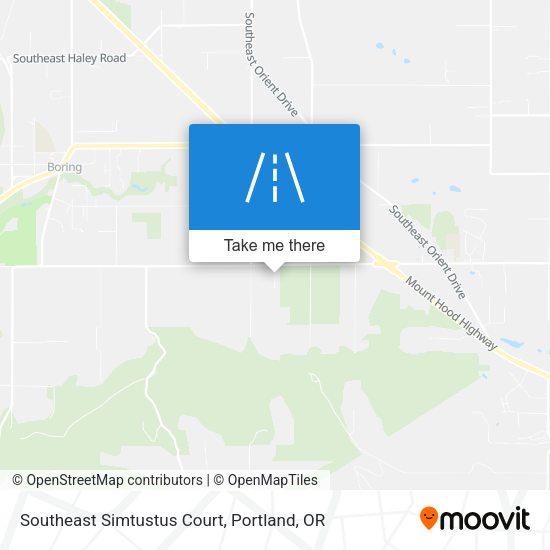 Southeast Simtustus Court map