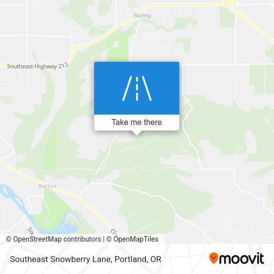 Southeast Snowberry Lane map