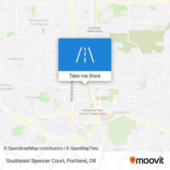 Southeast Spencer Court map