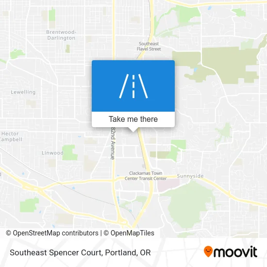 Southeast Spencer Court map