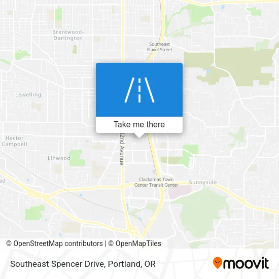 Southeast Spencer Drive map