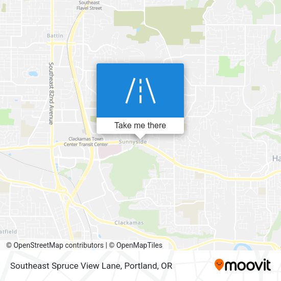 Southeast Spruce View Lane map