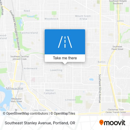 Southeast Stanley Avenue map
