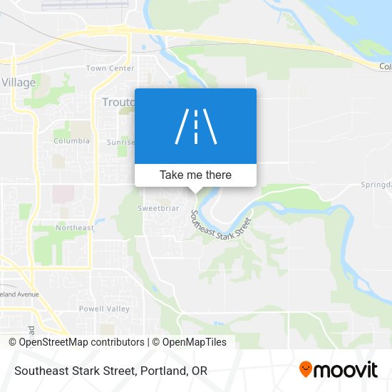 Southeast Stark Street map