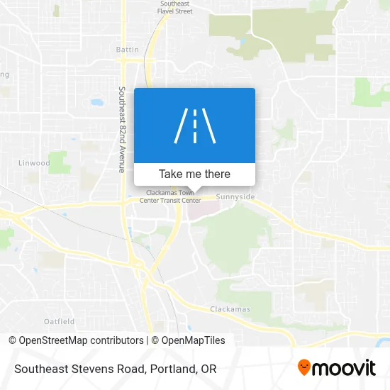 Southeast Stevens Road map