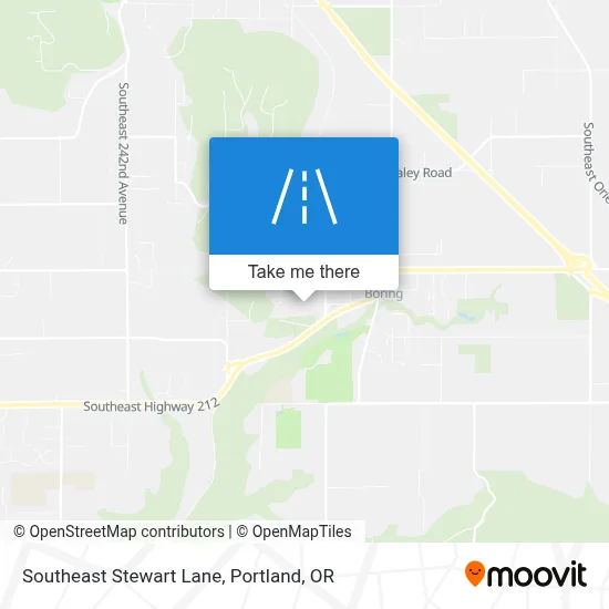 Southeast Stewart Lane map