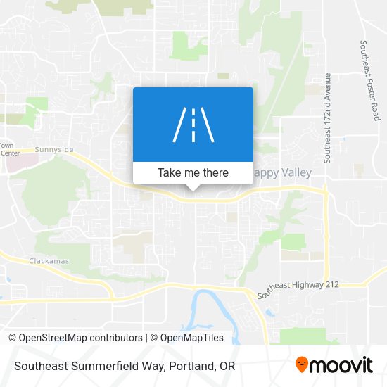 Southeast Summerfield Way map