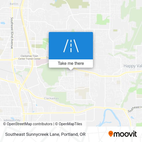 Southeast Sunnycreek Lane map