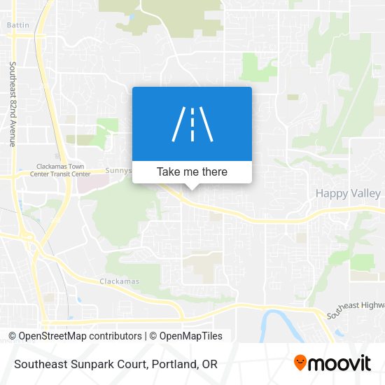 Mapa de Southeast Sunpark Court