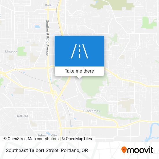 Southeast Talbert Street map