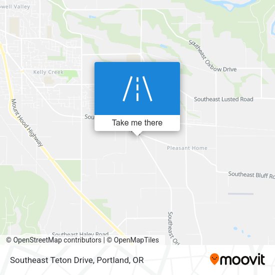 Southeast Teton Drive map