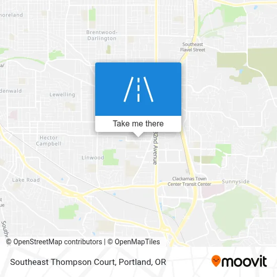 Southeast Thompson Court map